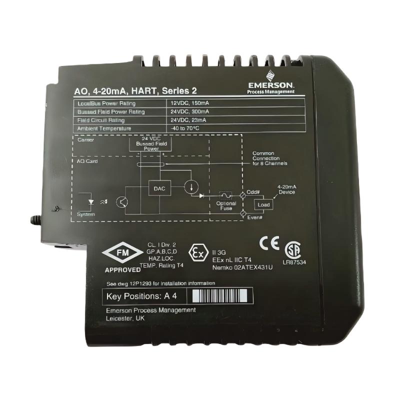 Emerson KJ3221X1-BA1 12P2531X122 Analog Output Module